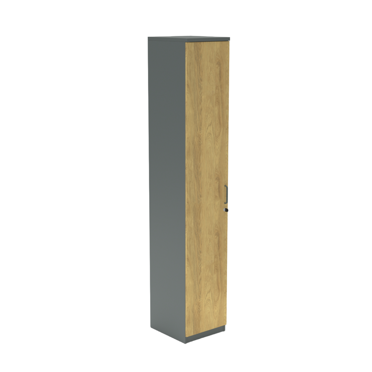 Flügeltürenschrank E10 Natural Hickory Grau
