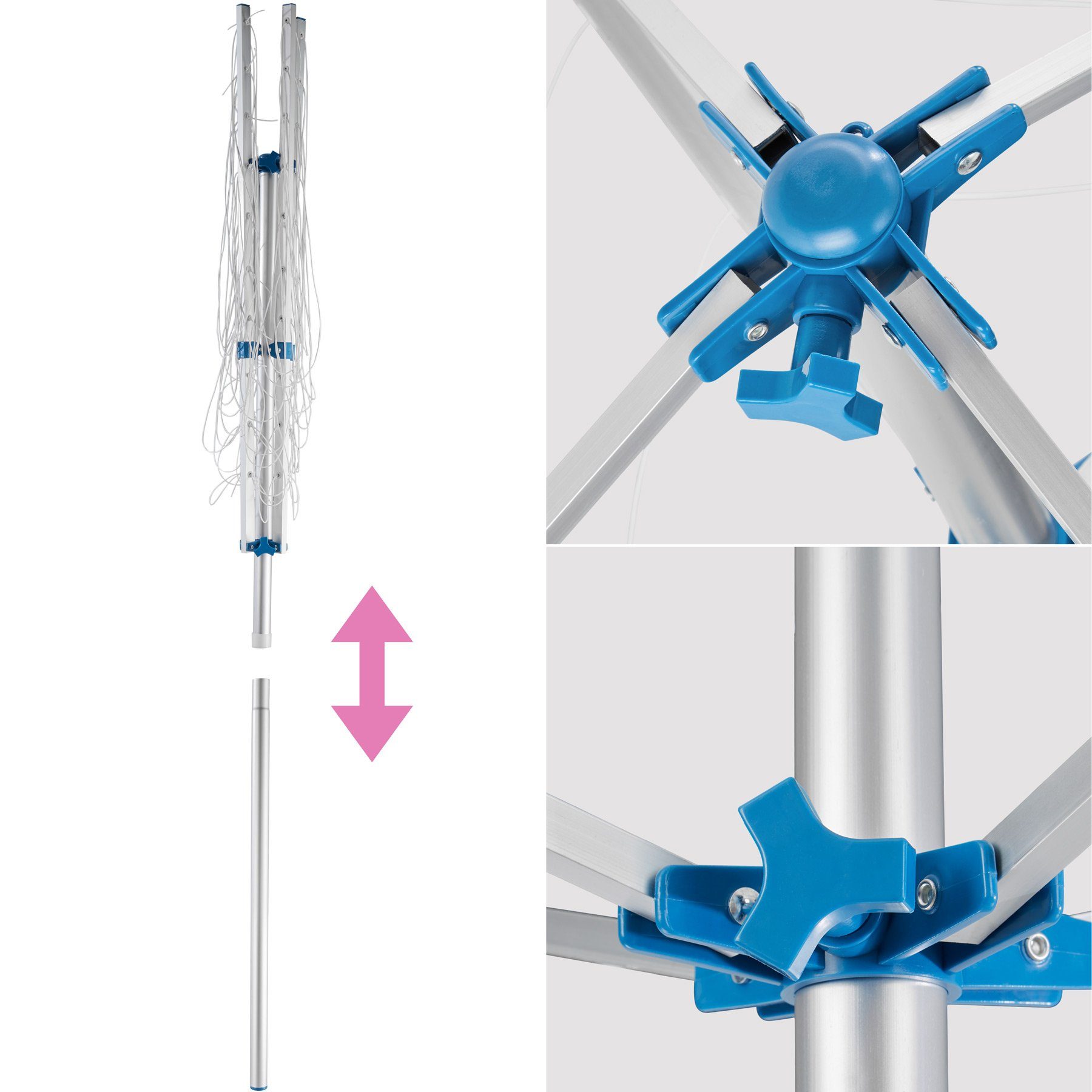 tectake Wäschespinne Wäschespinne