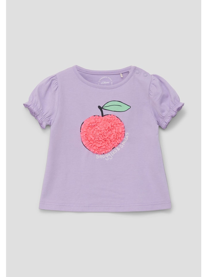 s.Oliver T-Shirt kurzarm in Lila günstig kaufen