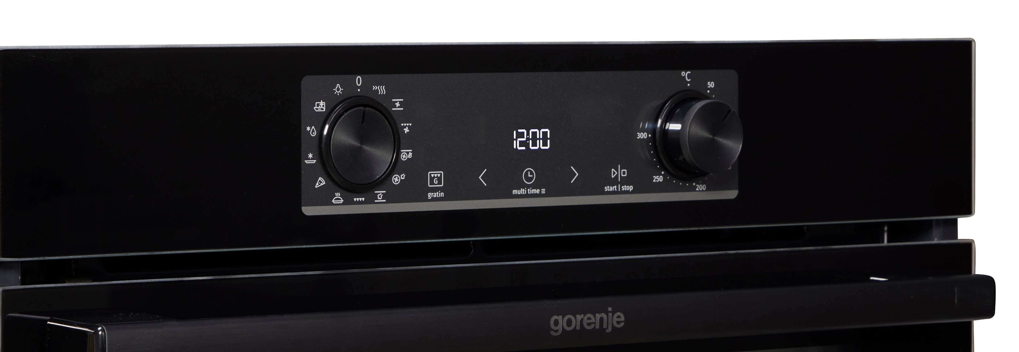 GORENJE Backofen BPS6737E09BGOT, mit 2-fach-Teleskopauszug, Pyrolyse-Selbstreinigung, ExtraSteam