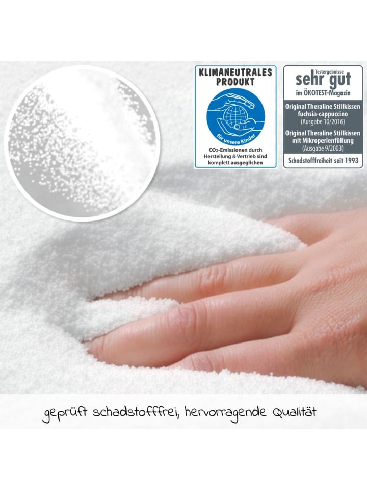 Theraline Stillkissen Das Komfort mit Mikroperlen-Füllung inkl. in grau,motiv günstig kaufen onesize