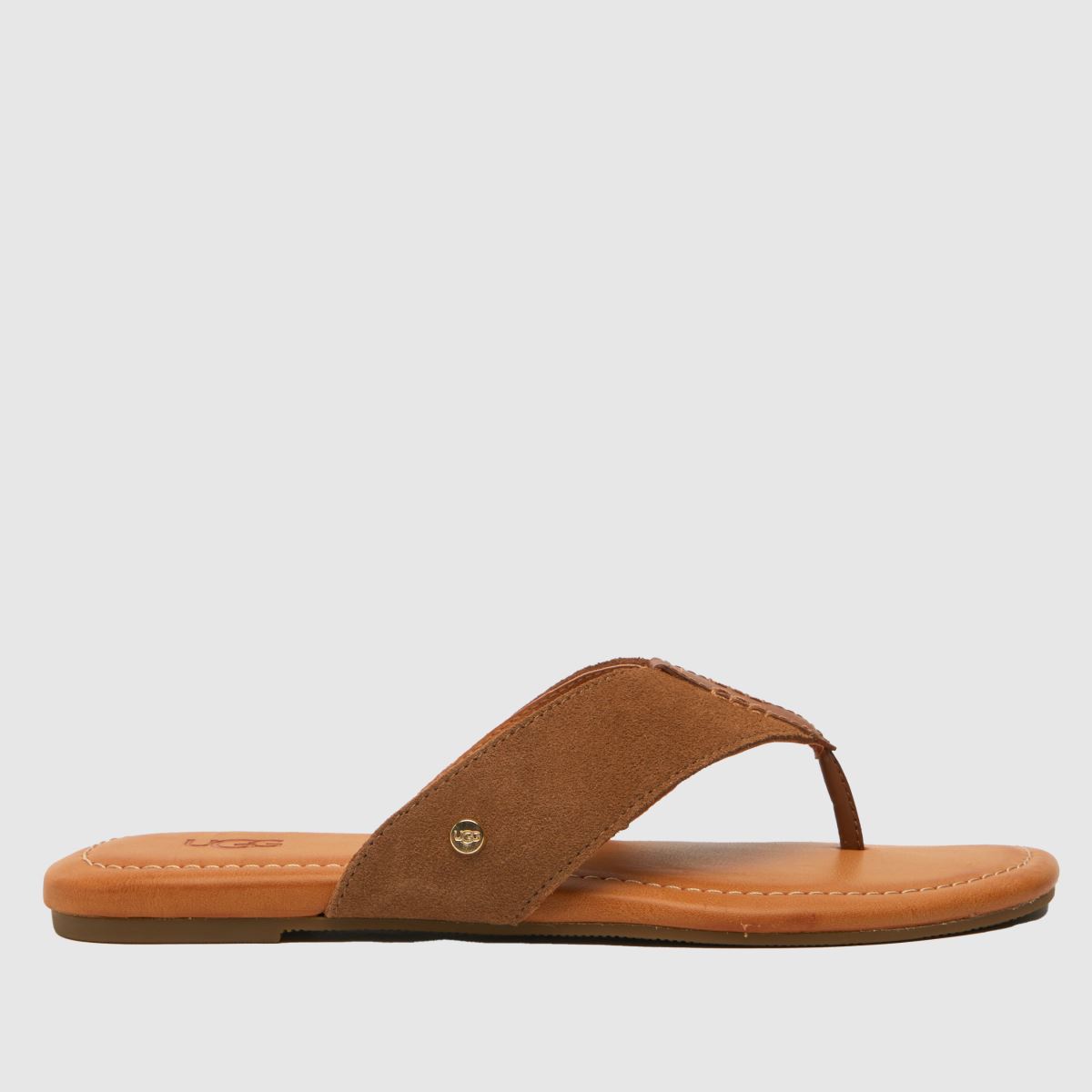 UGG – Carey – Kastanjebruna flip-flop-sandaler