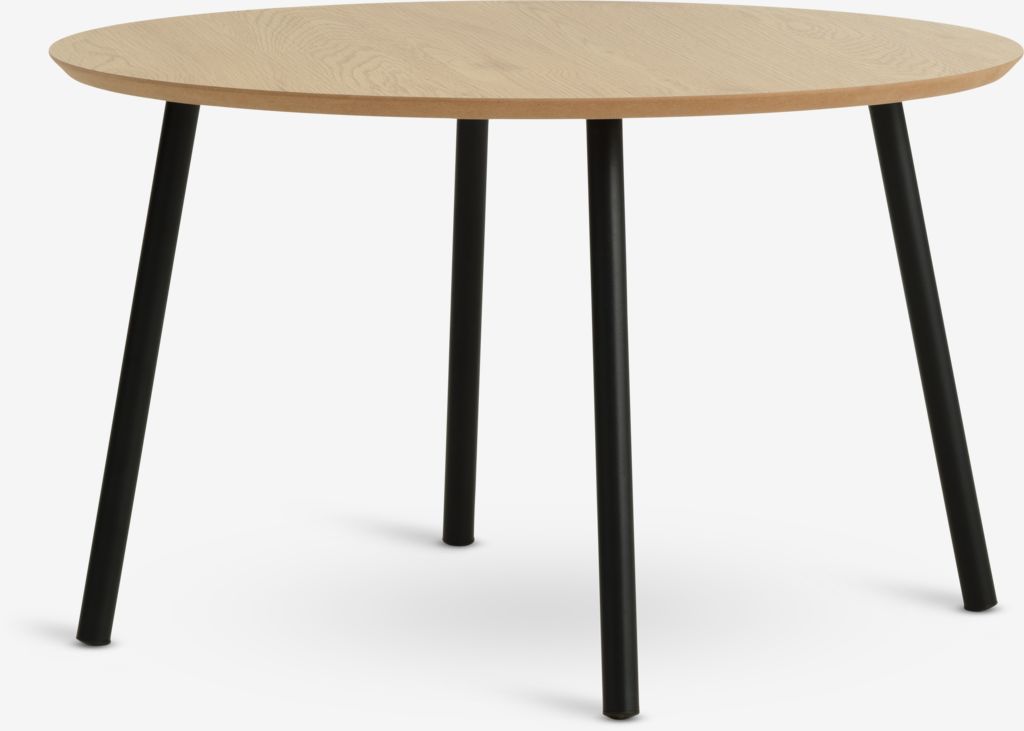 NYBO Mesa de centro NYBO Ø70 carvalho preto/preto