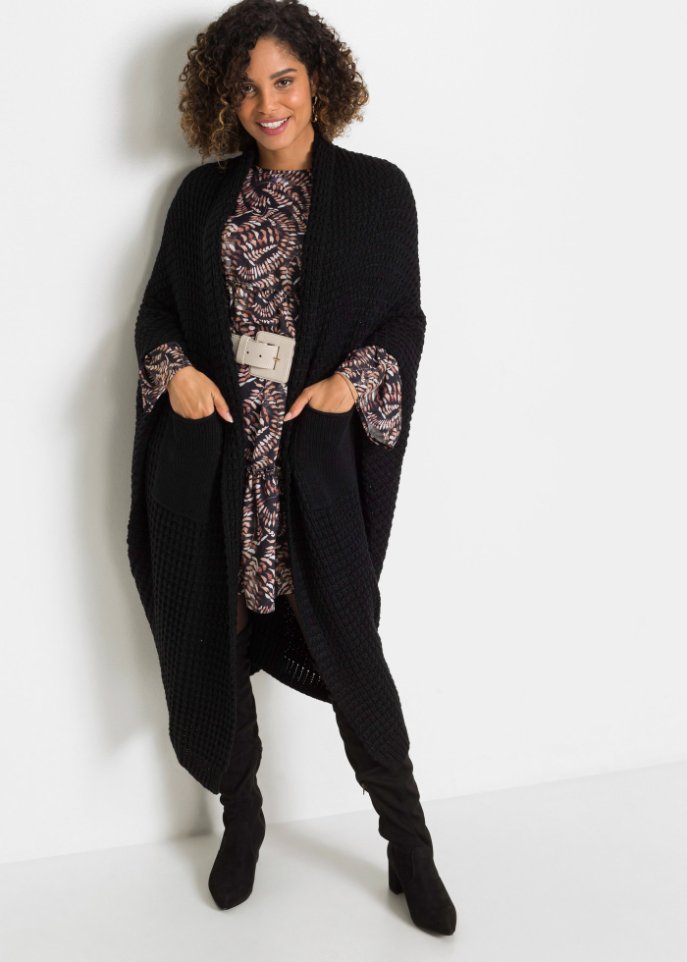 Longstrickjacke