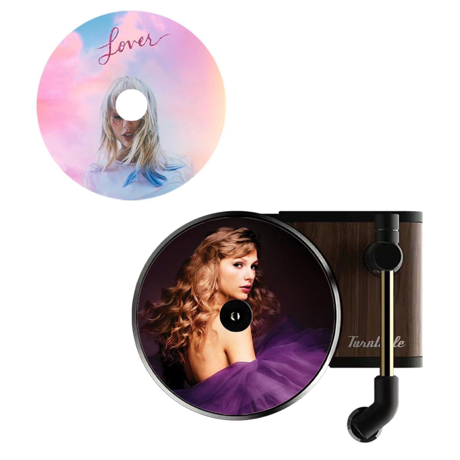 farfi Luftreiniger 12Pcs Auto-Lufterfrischer Fragrance Singer Compact Disc Air Vent Mount, Taylor Swift