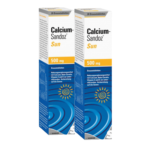 Calcium Sandoz Sun Sparset  2X20 St  Brausetabletten