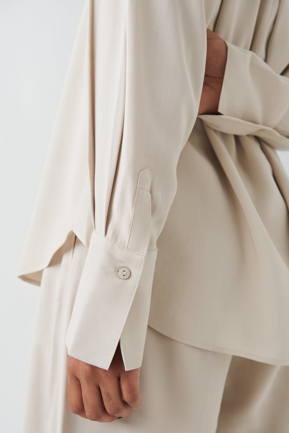 Relaxed viscose shirt