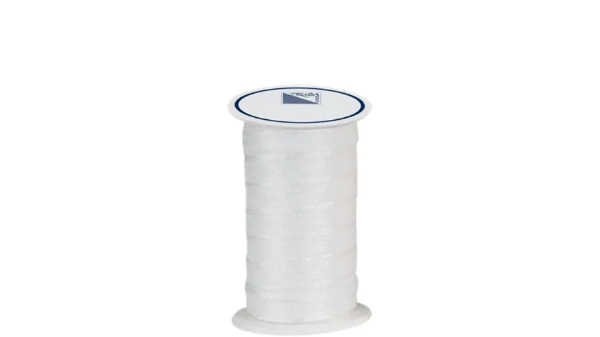 TRUBA Chiffonband mit Webkante 7mm x 5m weiss 5 m