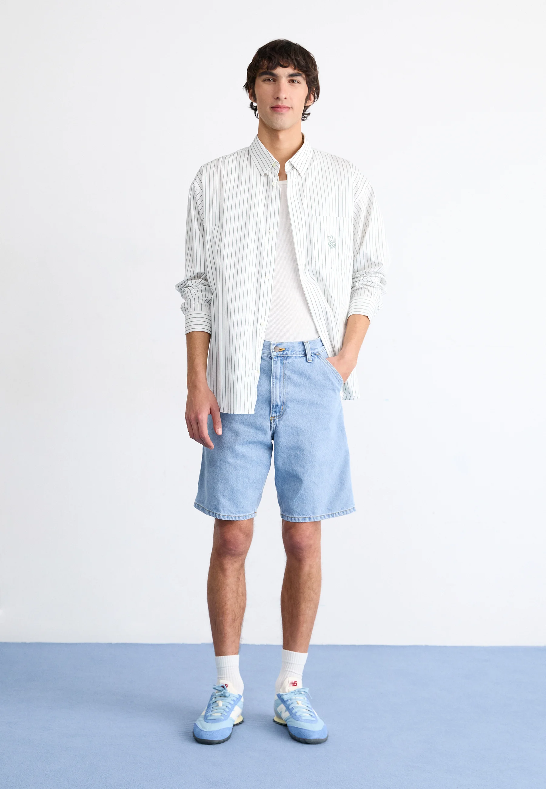 Carhartt WIP SINGLE KNEE - Pantalones cortos vaqueros