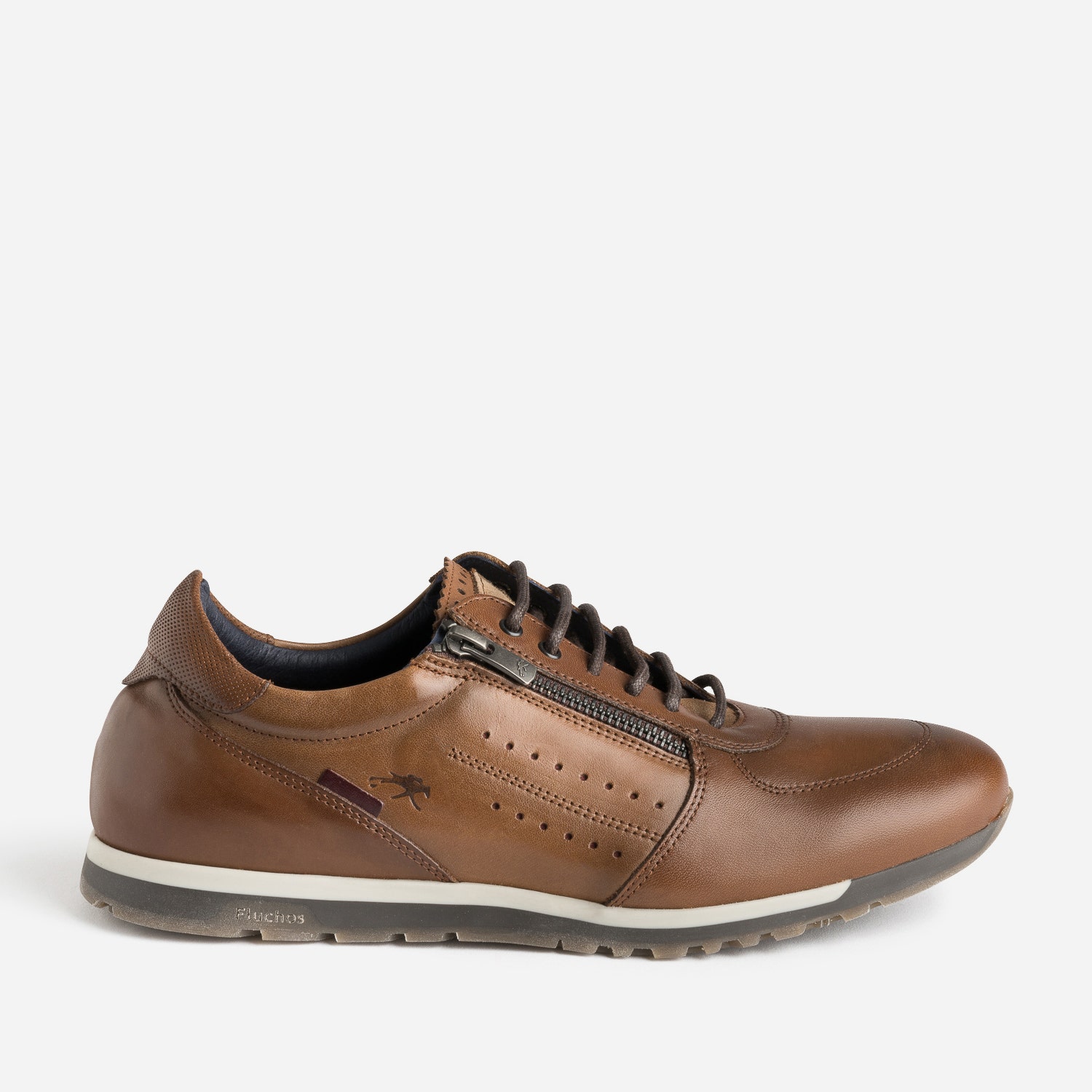 Tennis FLUCHOS marron en cuir