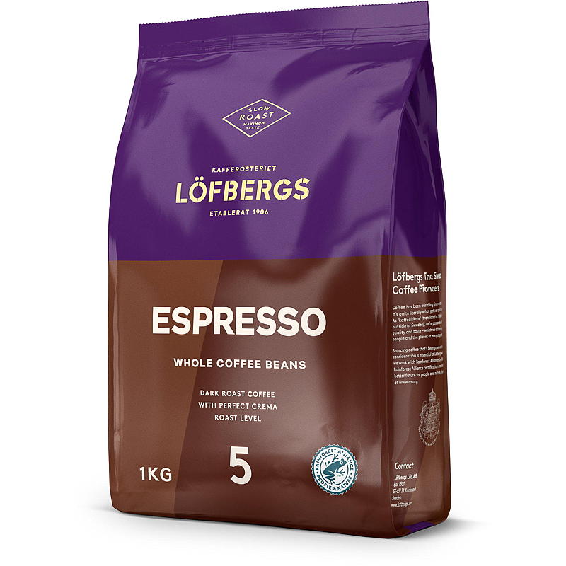 Löfbergs Kaffebønner 1 kg Espresso Löfbergs