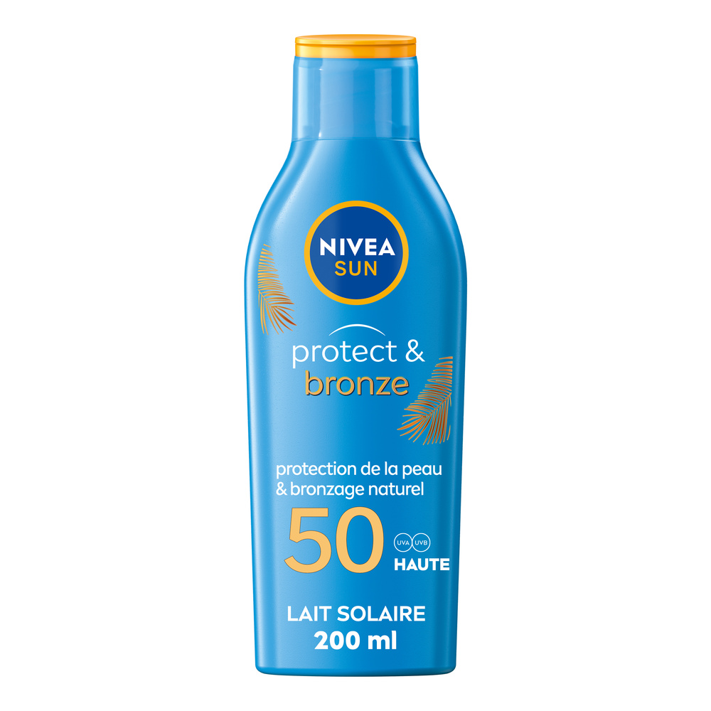 nivea Lait Solaire Activateur de Bronzage Protect & Bronze FPS 50 Protection solaire