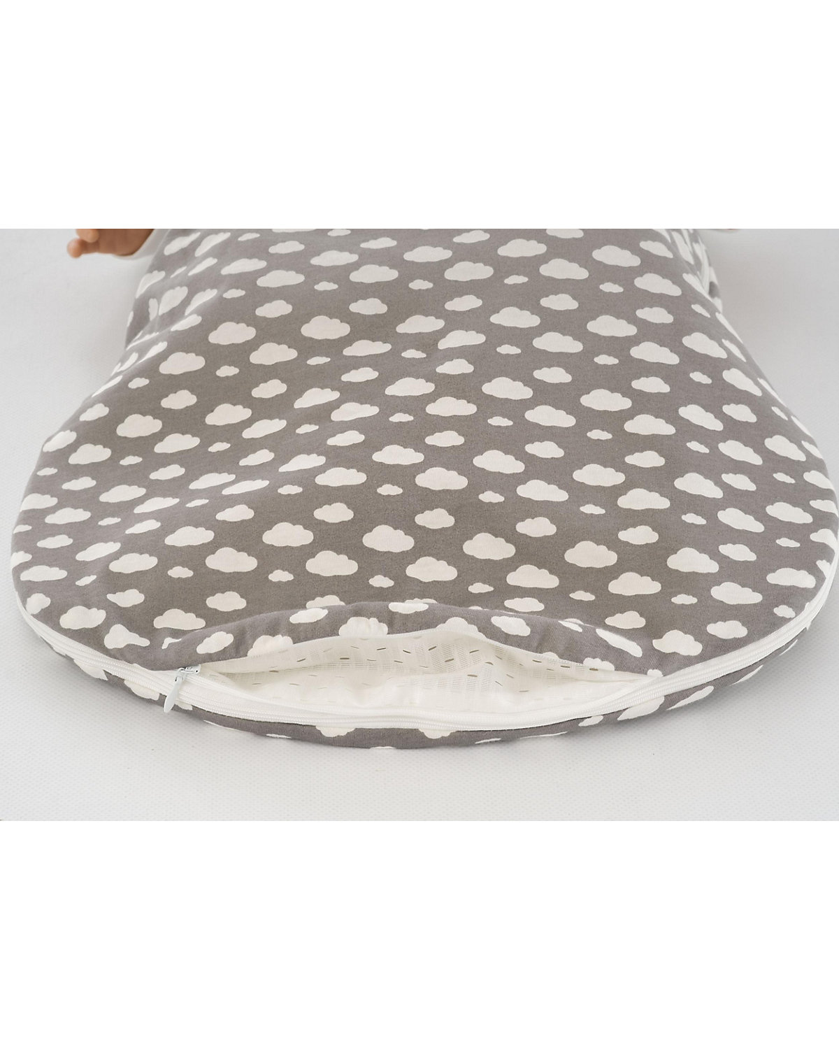 Außenschlafsack LIEBMICH Wolke grau - TOG 2,5, Gr. 80/86