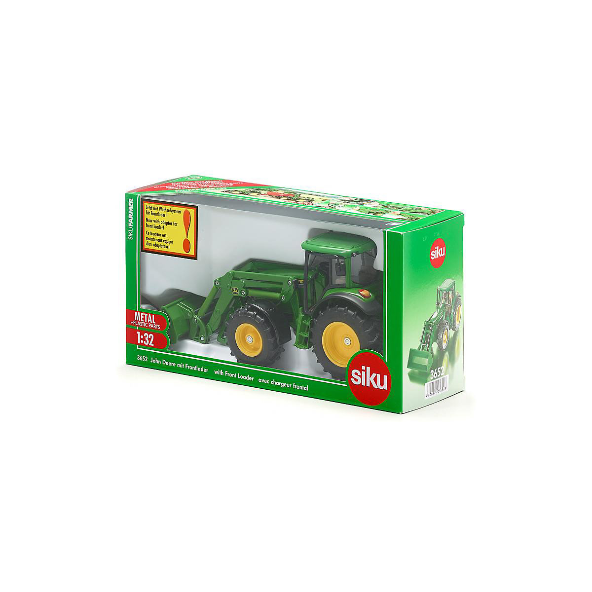 SIKU Farmer 3652 John Deere mit Frontlader 1:32