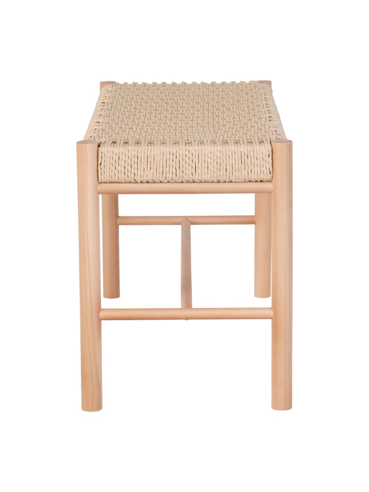House Nordic Bank ABANO Holz mit geflochtener Sitzfläche 80 cm günstig kaufen onesize