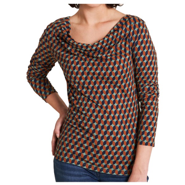 Tranquillo - Women's Shirt mit Wasserfallausschnitt - Longsleeve