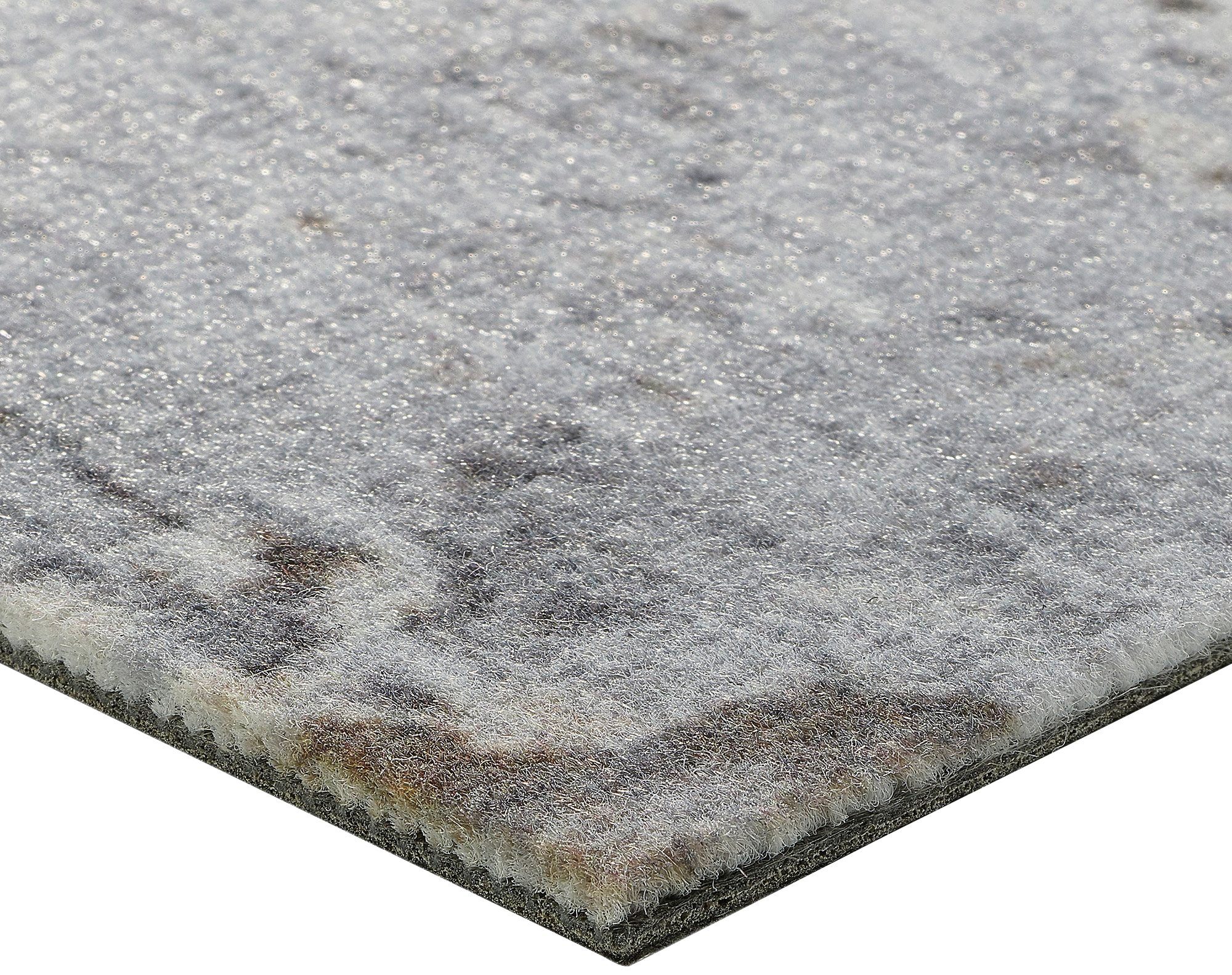 Teppichfliese Velour Steinoptik Marmor grau, Infloor, rechteckig, Höhe: 6 mm, 14 Stück, 4 m², 25 x 100 cm, selbsthaftend, für Stuhlrollen geeignet