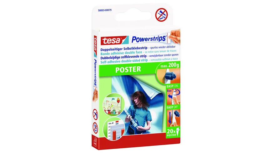 tesa®Powerstrips® Poster weiß