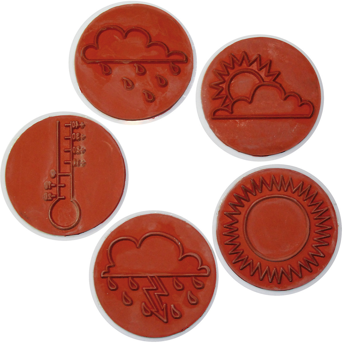 Wetter-Stempel, 10 Stück