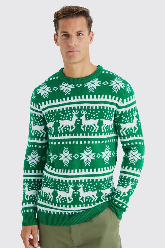 Tall Rentier Weihnachtspullover