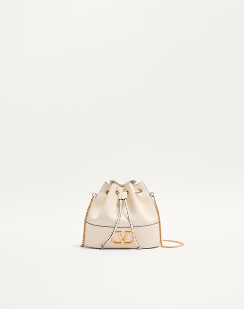 VLogo Signature Mini Nappa Bucket Bag