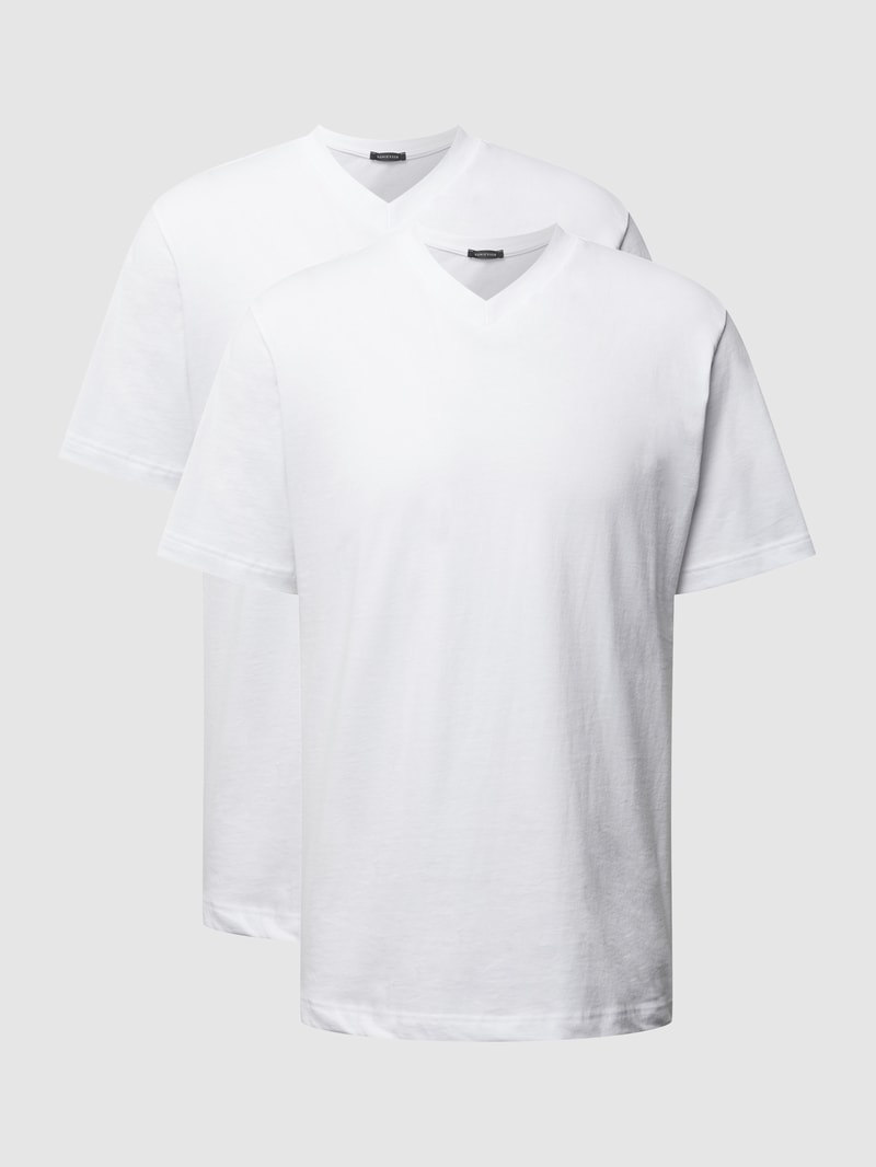 American T-Shirt im 2er-Pack in weiß