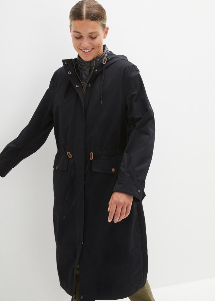 3-in-1 Übergangs-Parka mit leichter Steppweste