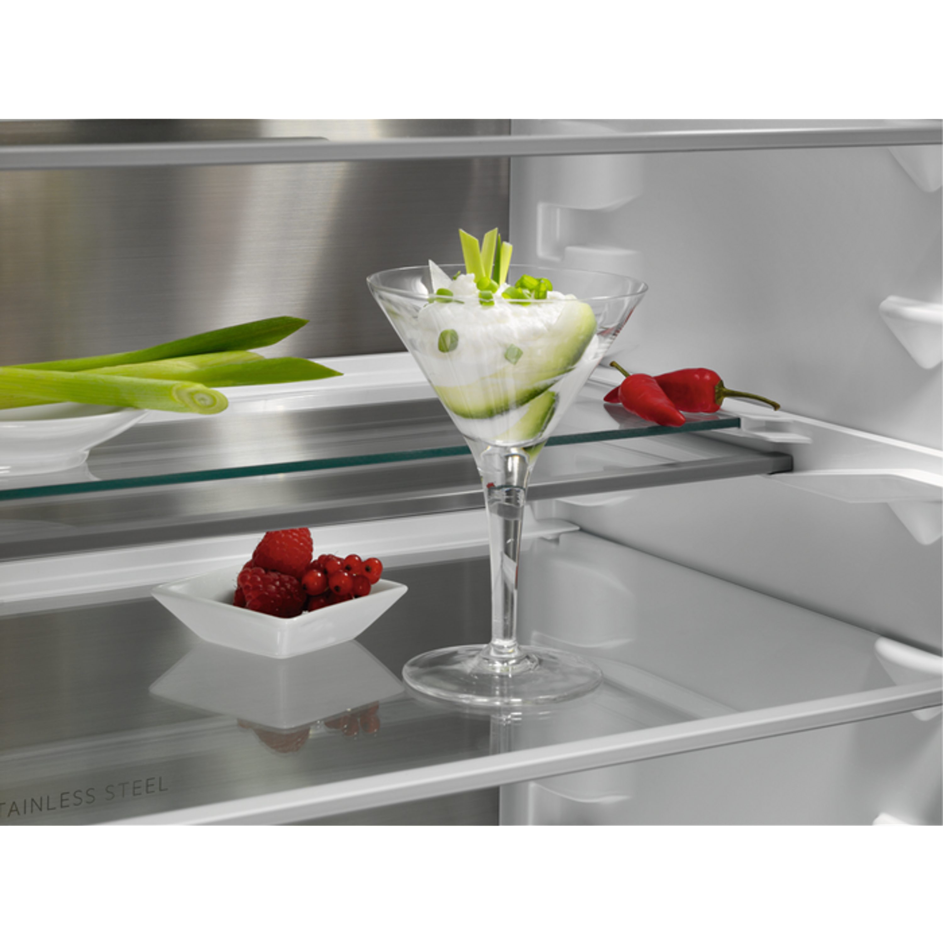 AEG Einbaukühlgefrierkombination SCE818E8MF, 177 cm hoch, 56 cm breit, NoFrost, Festtür