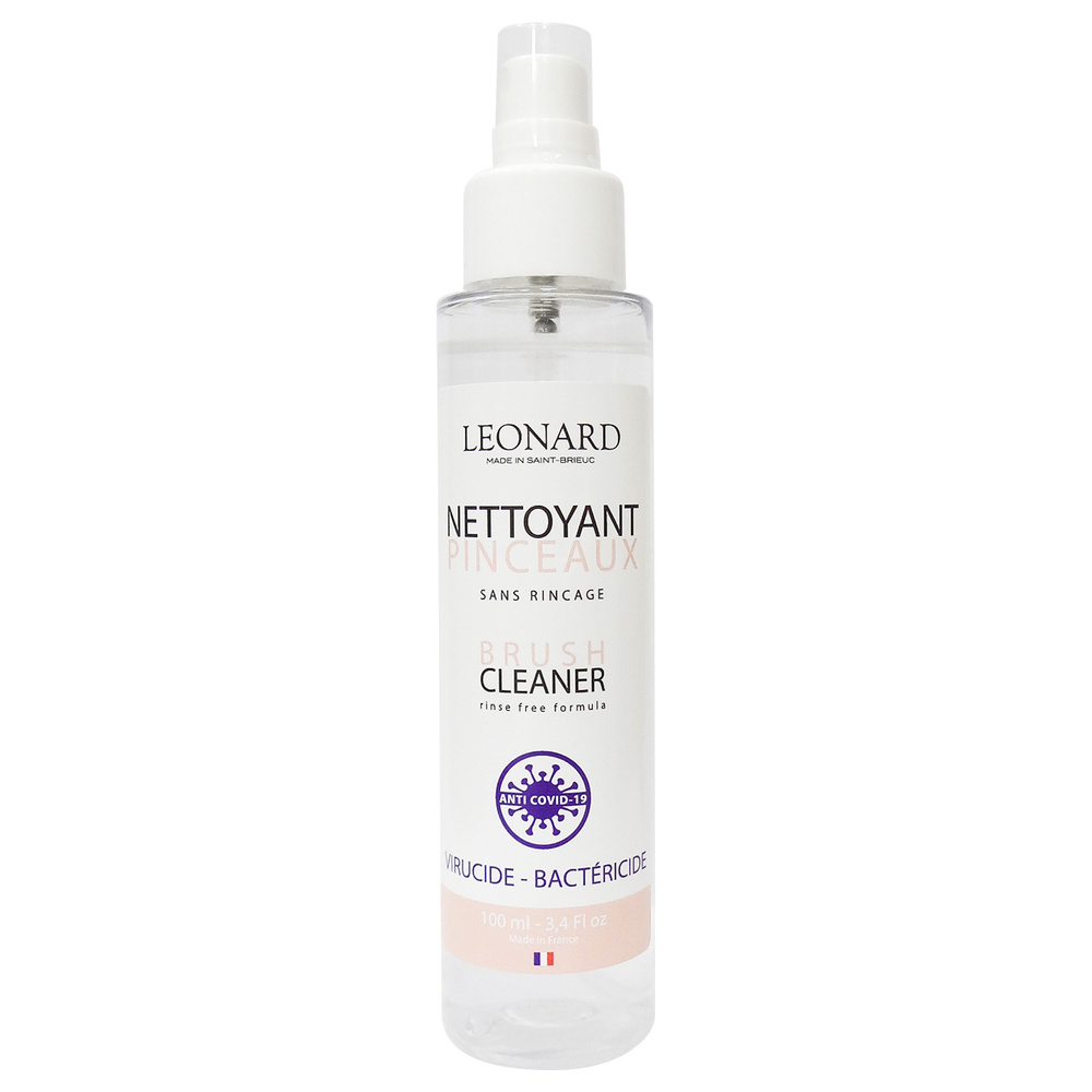 Leonard brushes Nettoyant pinceaux virucide Entretien des pinceaux