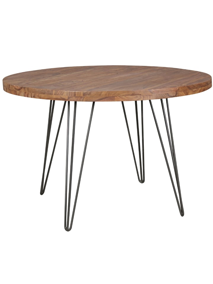 KADIMA DESIGN Design Esszimmertisch BAGLI rund Ø 120 x 78 cm Massiv-Holz günstig kaufen onesize