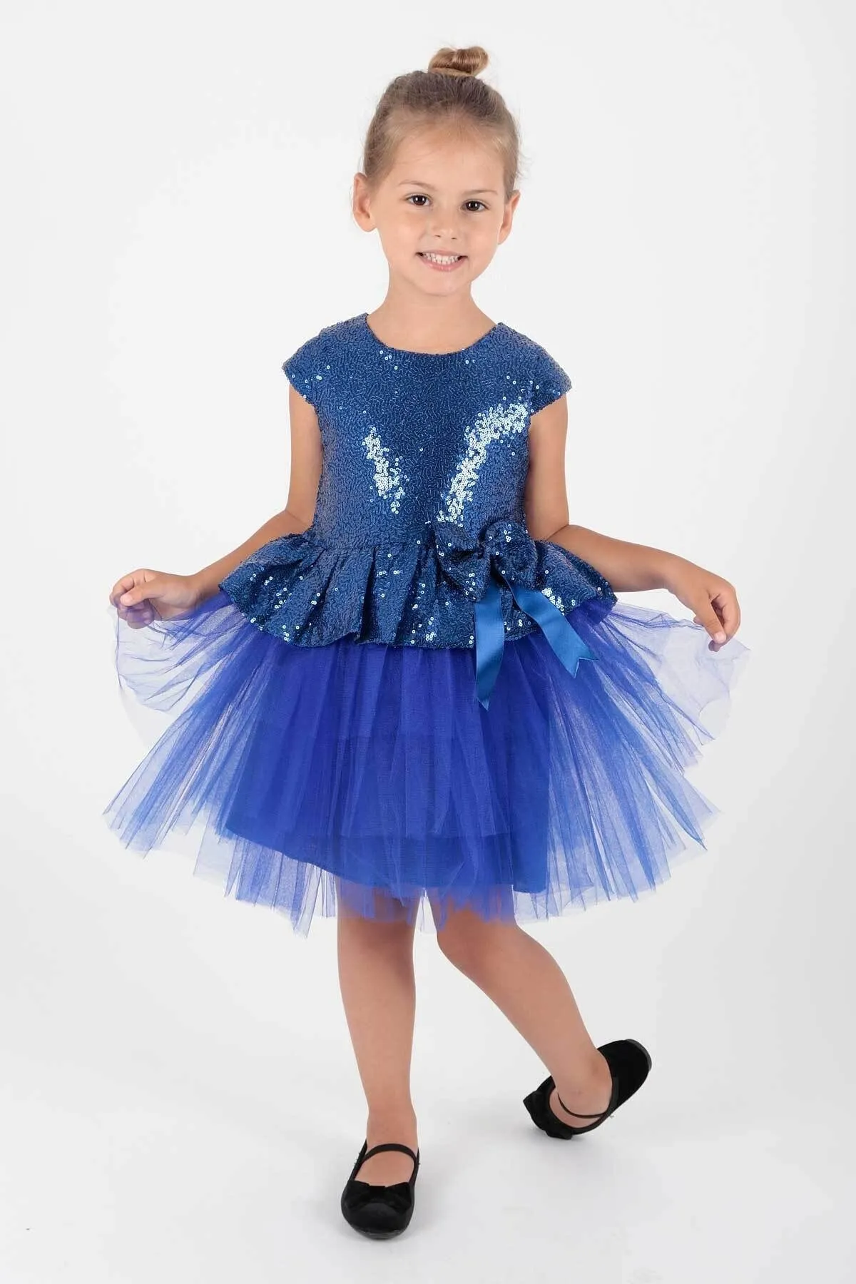AHENGİM  Trendiges Abendkleid mit Pailletten für Mädchen Ak2207
