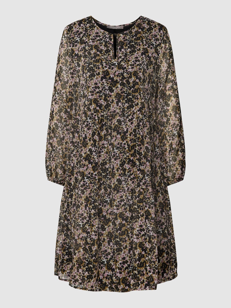Kleid mit Allover-Muster in grün