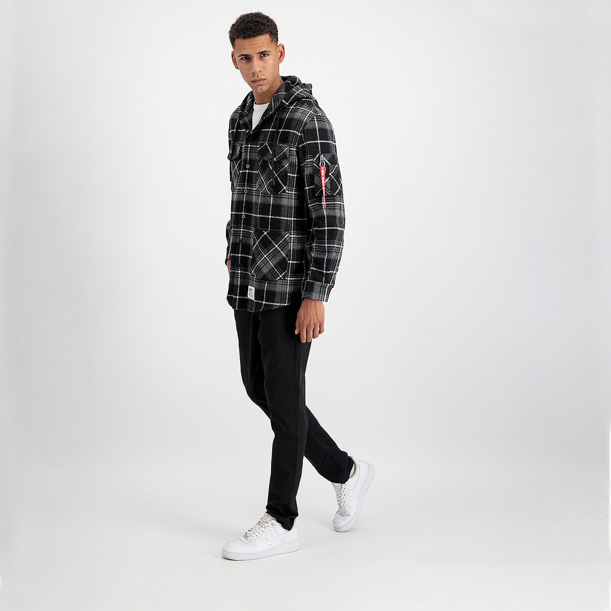 Flanell Hoody Shirt