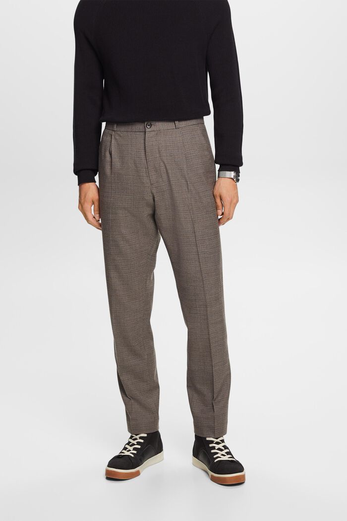Wollhose mit Hahnentrittmuster