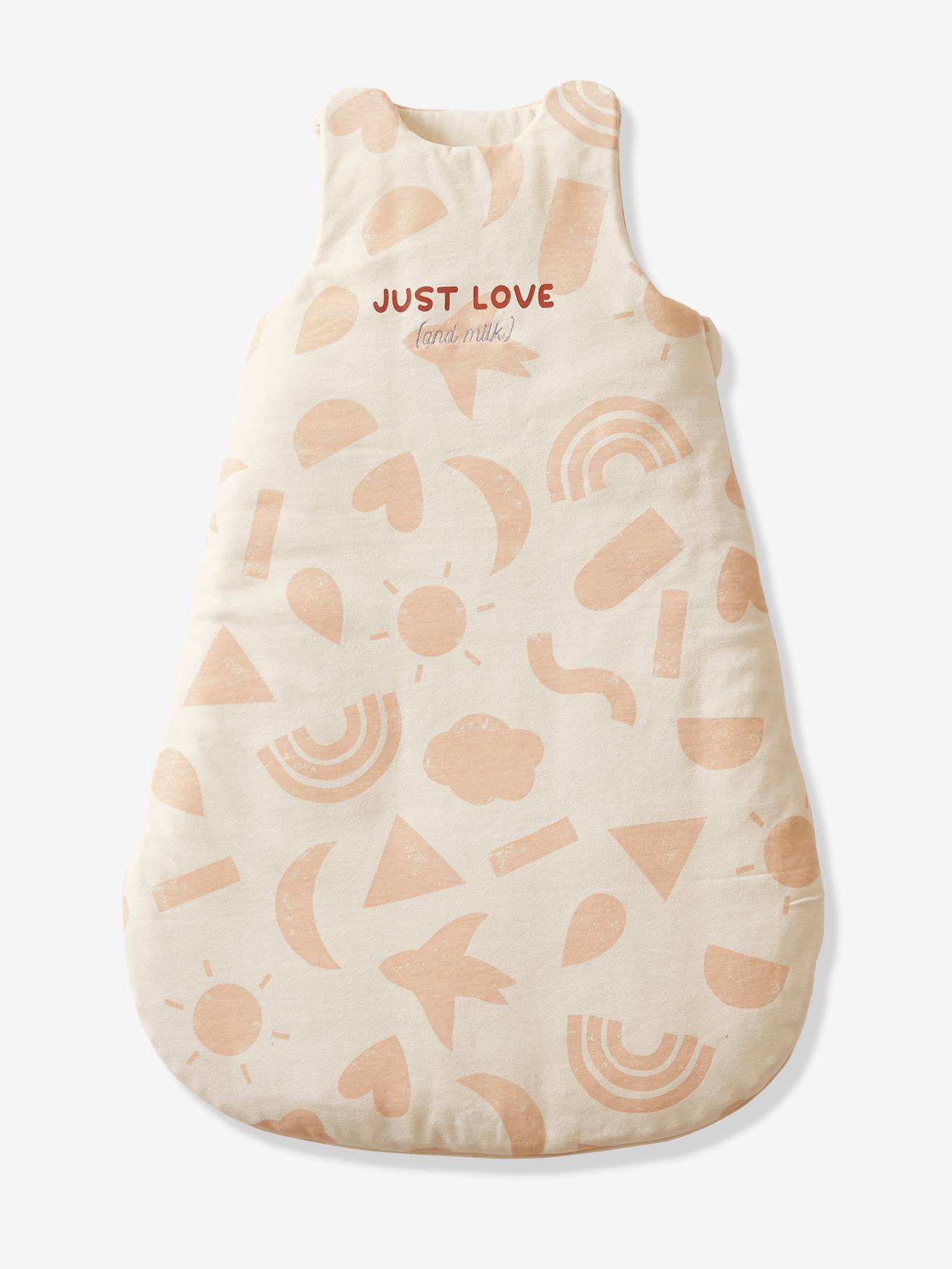 Gigoteuse manches amovibles en coton bio* HAPPY SKY beige imprimé