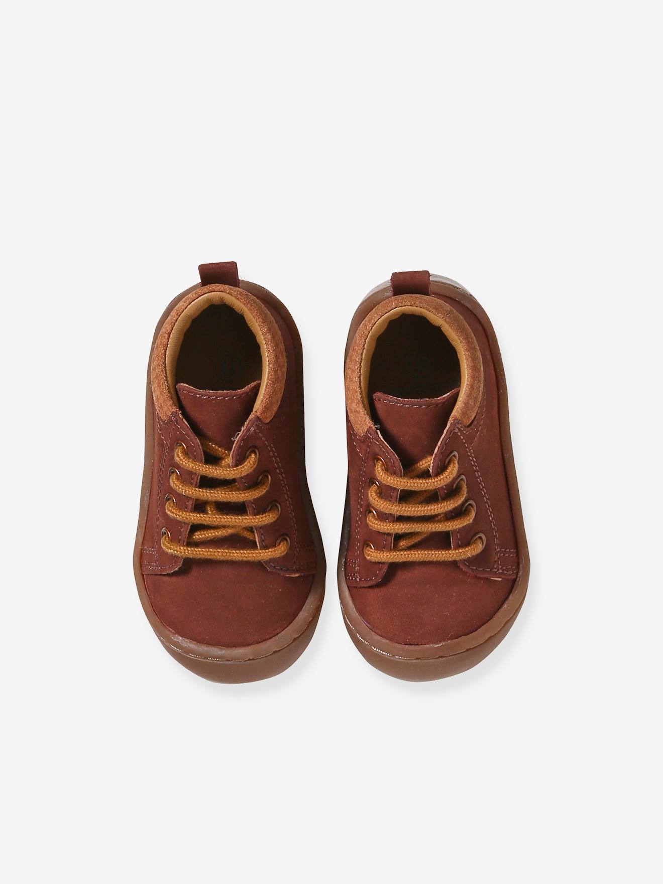 Vertbaudet Baby Lauflern-Boots mit Schnürung - rothaar