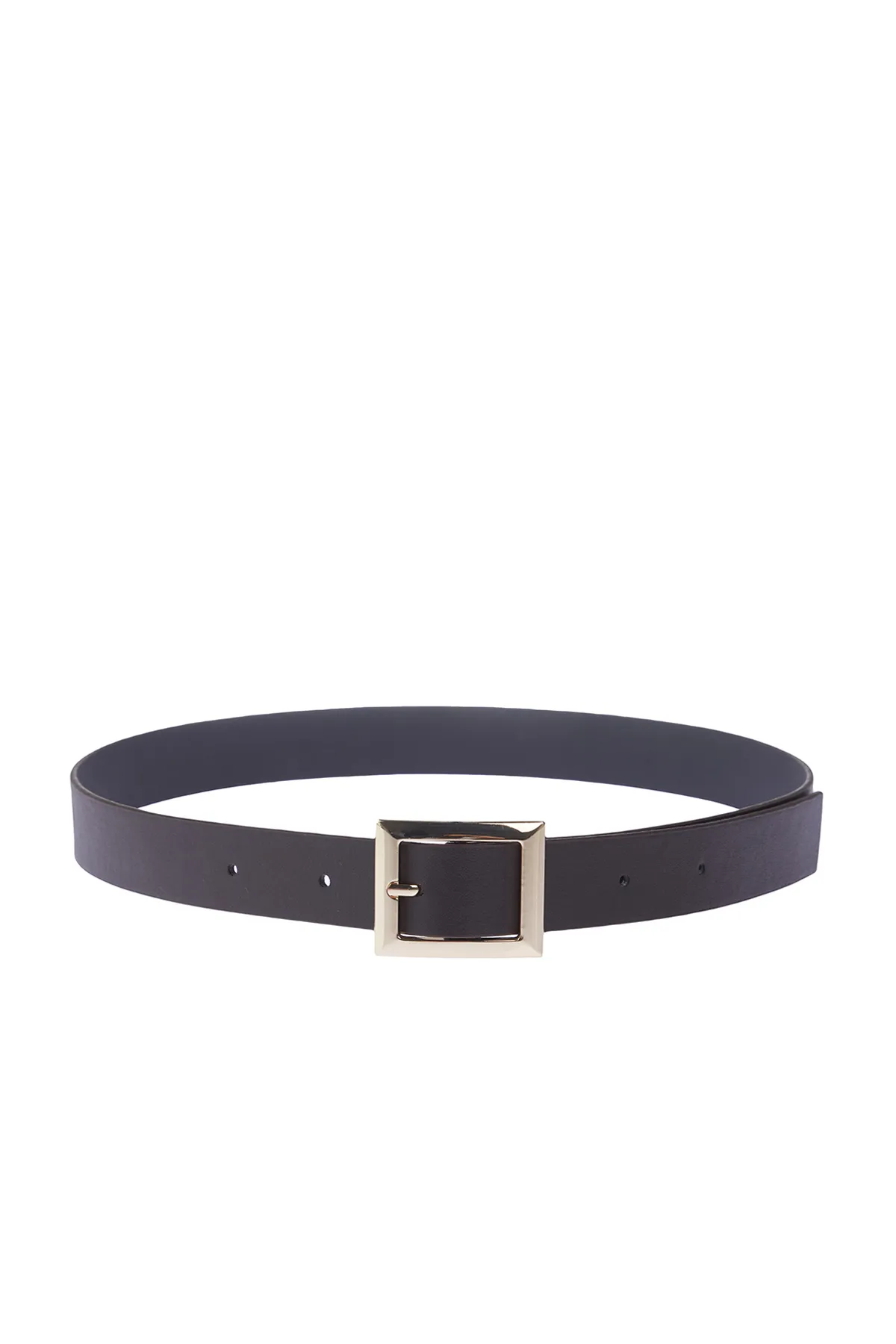 Trendyol Collection  Schwarz-Brauner 2er-Pack Damengürtel mit Schnalle TWOSS24KE00001