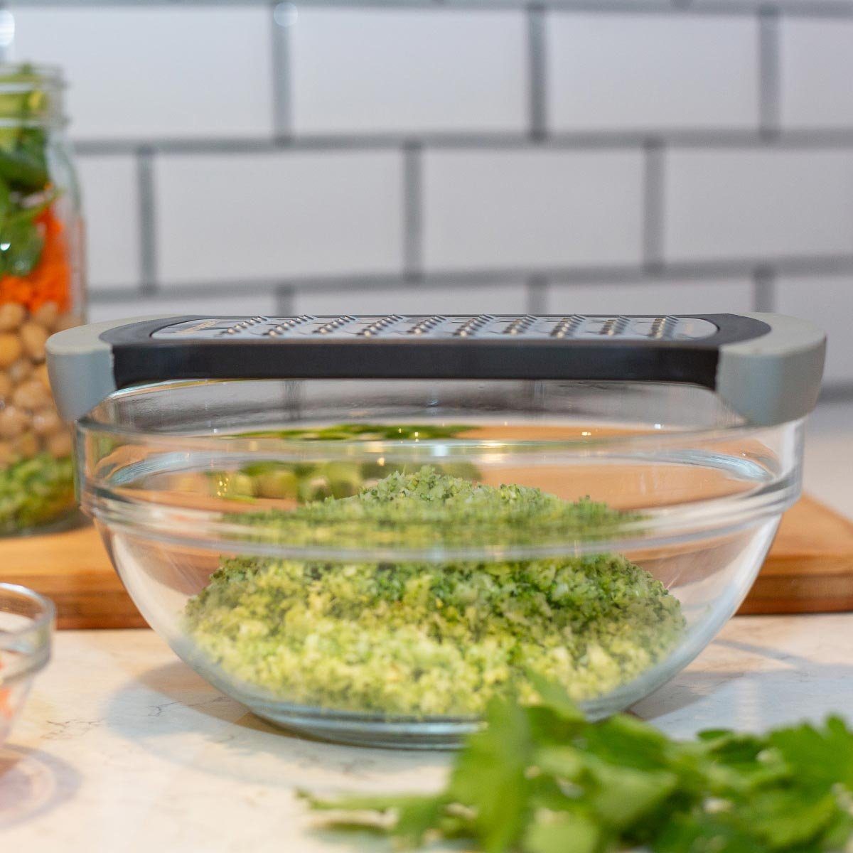 Microplane Küchenreibe Specialty, Edelstahl, Schüsselreibe sehr grob