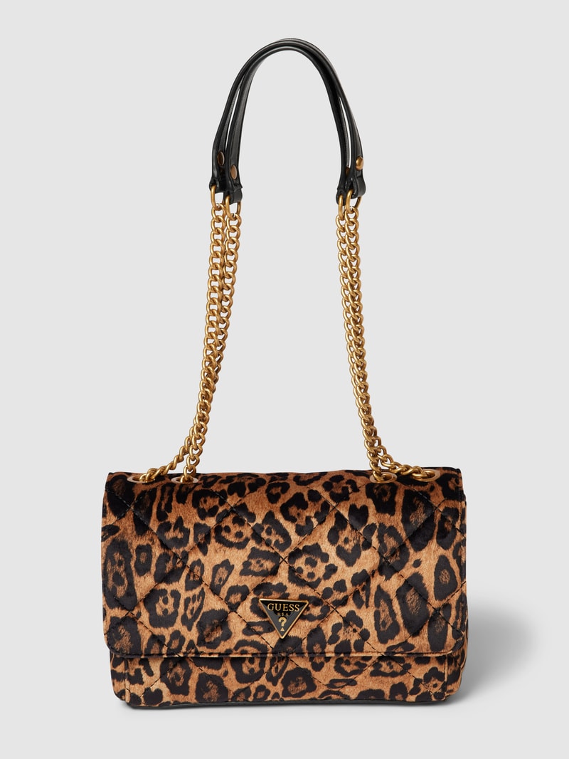 Handtasche mit Animal-Print Modell 'CESSILY' in dunkelgelb