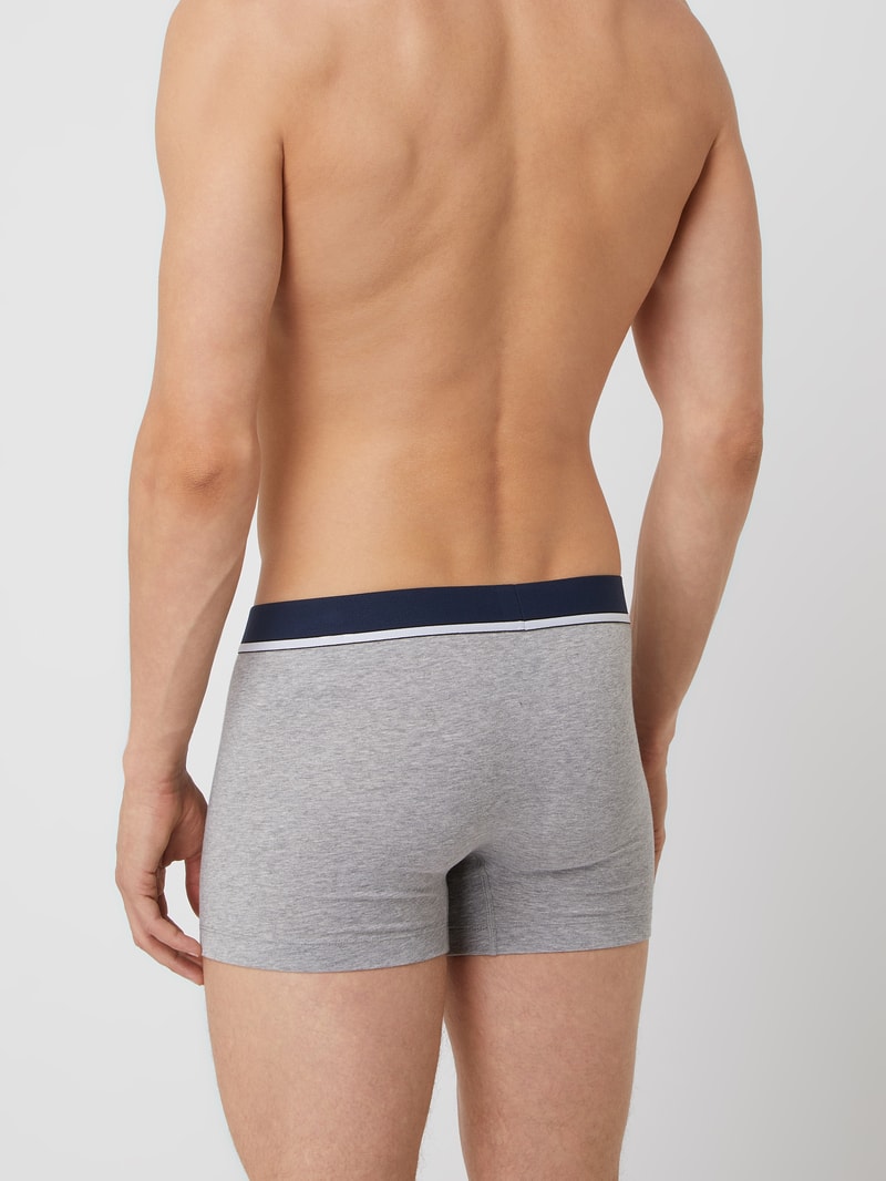Trunks mit Stretch-Anteil im 3er-Pack in mittelgrau meliert