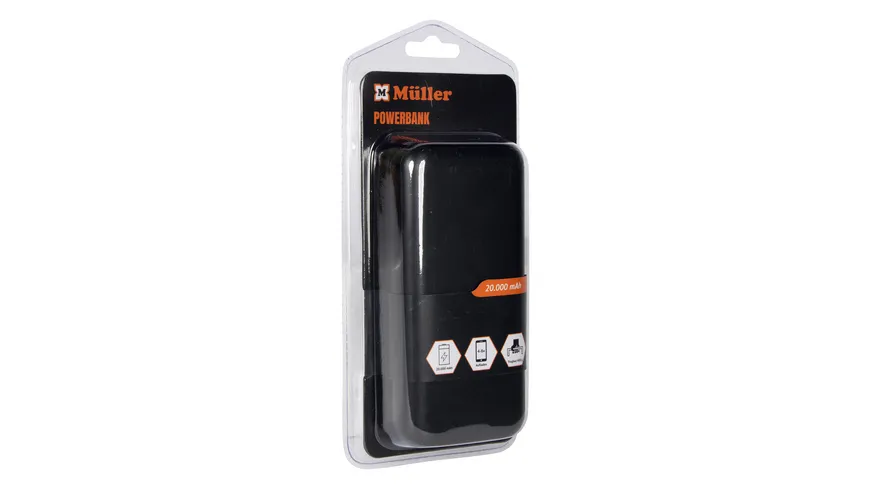 Powerbank, 20.000 MAH Schwarz