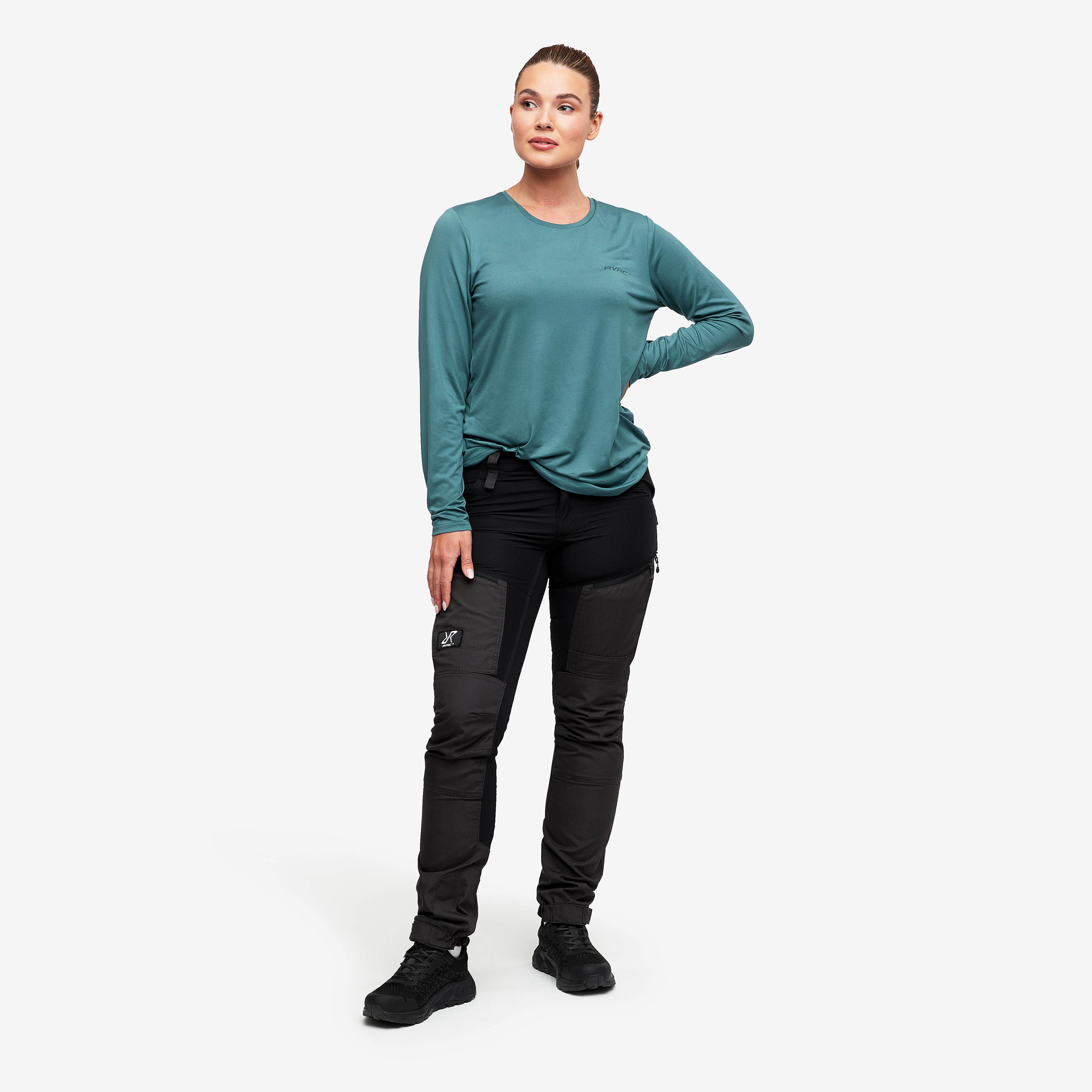 Vagabond Long Sleeve Tee Femme Ocean Teal