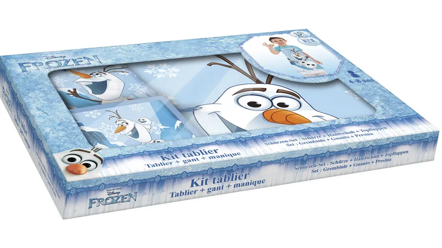p os Handel Frozen Olaf Schürzenset hellblau