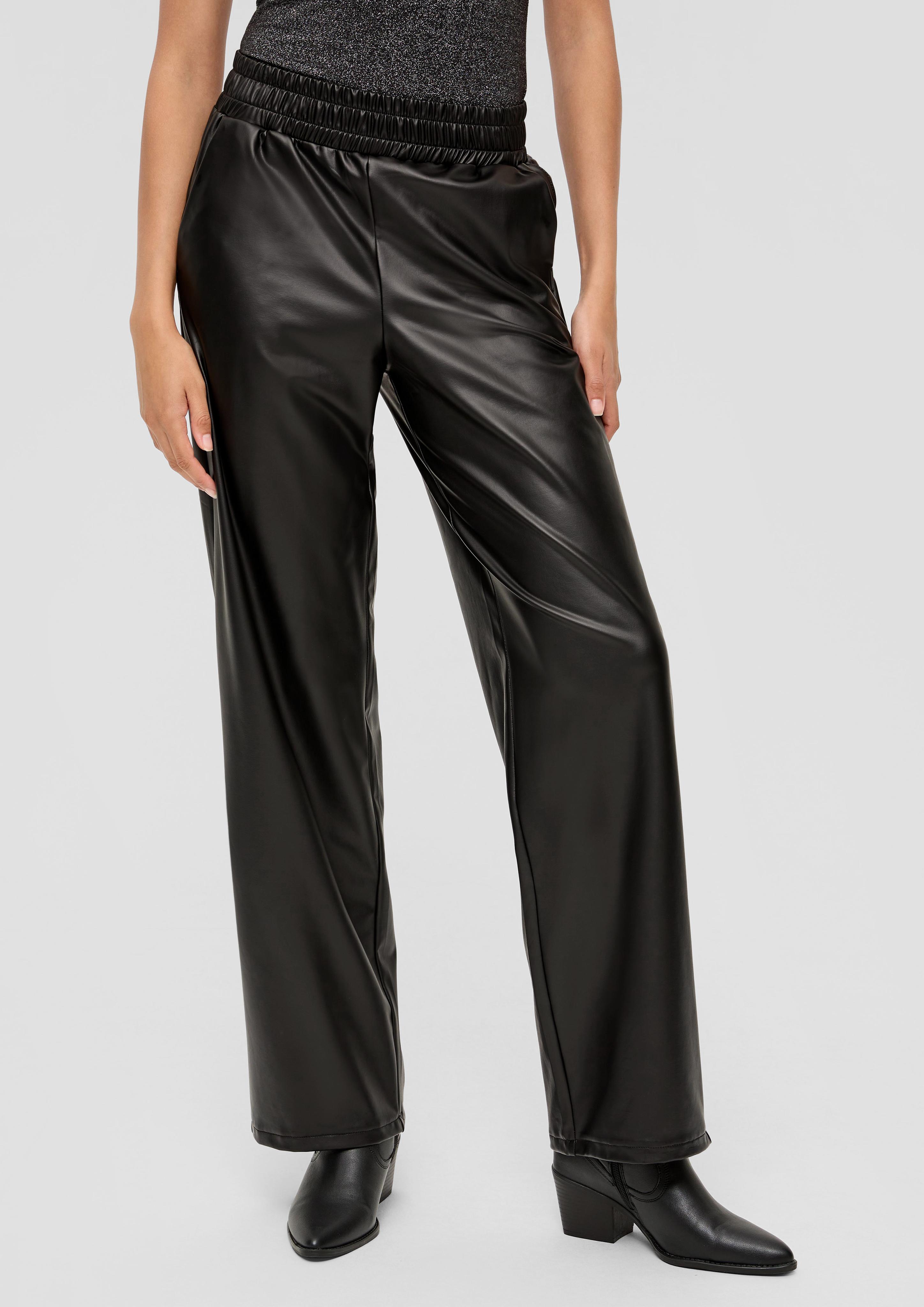 Straight-Leg-Hose aus Lederimitat  2140549-9999