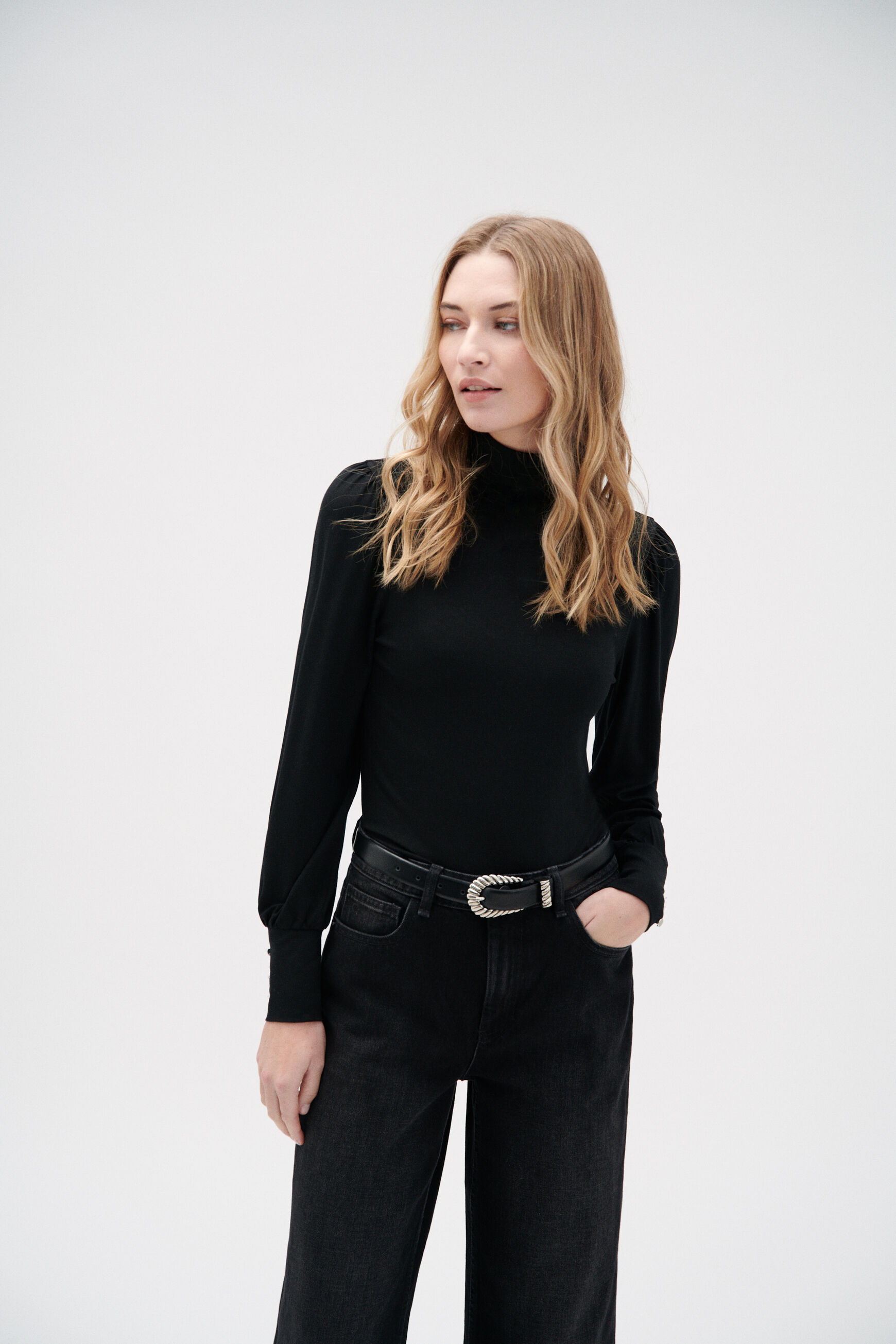 t-shirt lina noir femme