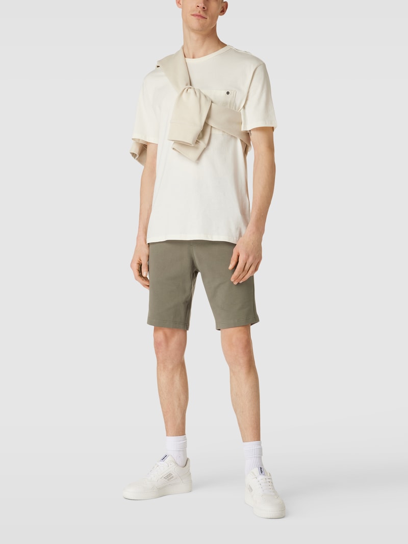 Sweatshorts mit Tunnelzug in grün
