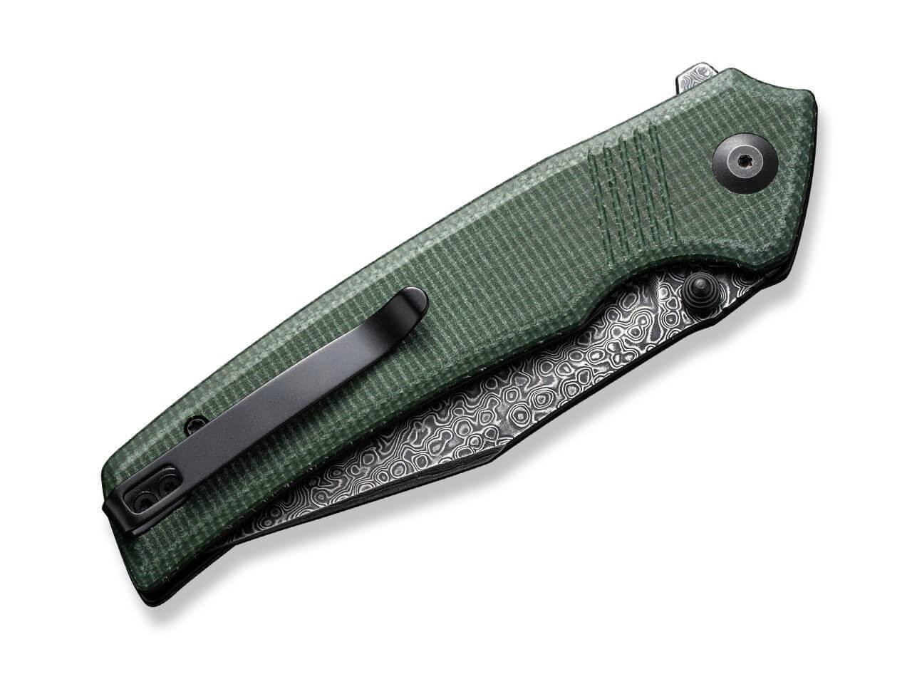 Tranquil Micarta Green Damascus
