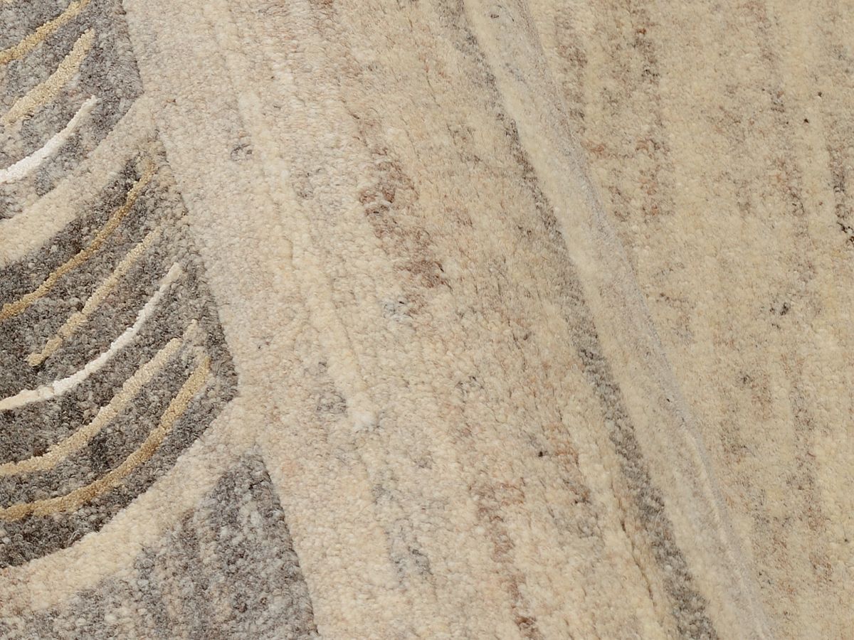 Teppich aus Nepal Silk Lalitpur Wolle-Natur 70 x 140 cm