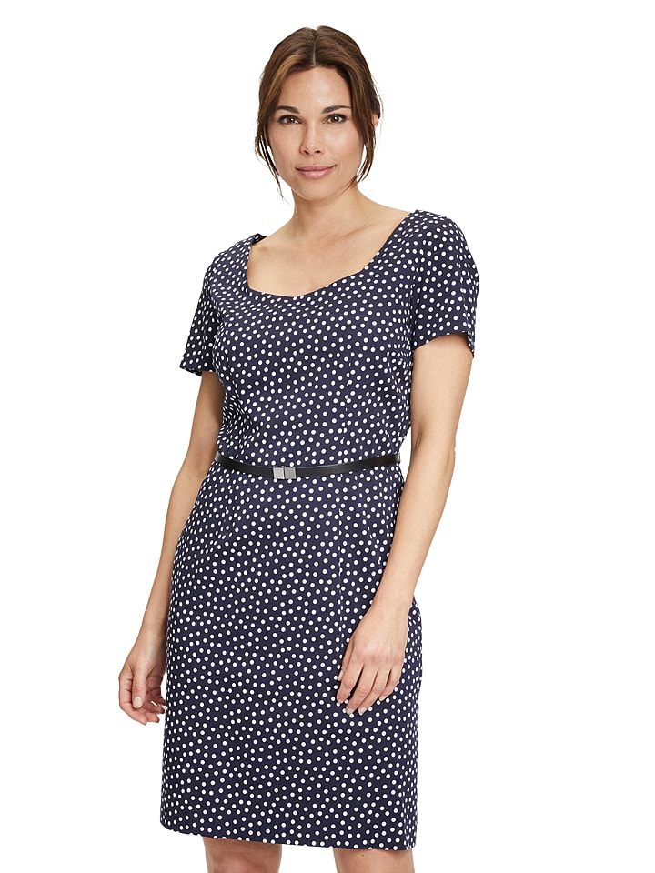 Vera Mont Kleid in Dunkelblau/ Weiß günstig kaufen