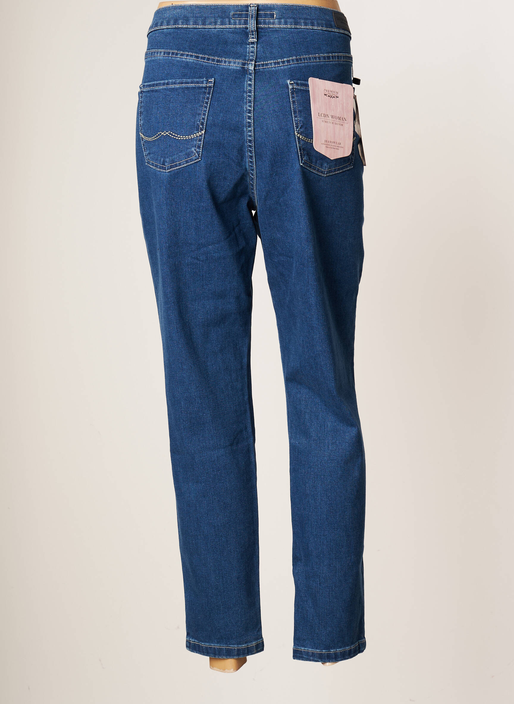 Lcdn Jeans Coupe Slim Femme couleur bleu